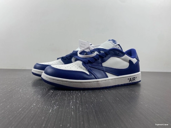 HYPE X X JORDAN 1 OFF-WHITE DM7890-101 SCOTT AIR CUSTOM TRAVIS 0630